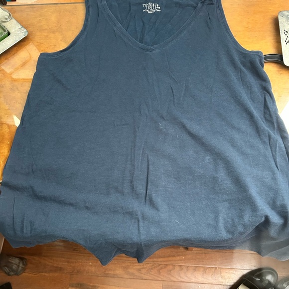 Time and Tru Deep Blue Tank Top - Picture 1 of 3